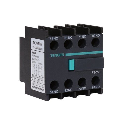 Блок-контакт вспом. TENGEN F1-22, 2NO+2NC, фронтальный монтаж, для TGC1, TGCA (TEN420403)