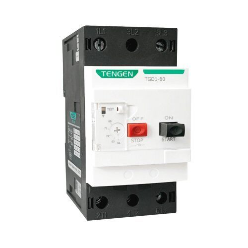 Выключатель автоматический TENGEN TGD1-80, 3P, 63A, 15kA, It=40_63A, Ie=910A, 30kW, CLASS 10, обрыв L (TEN490018)