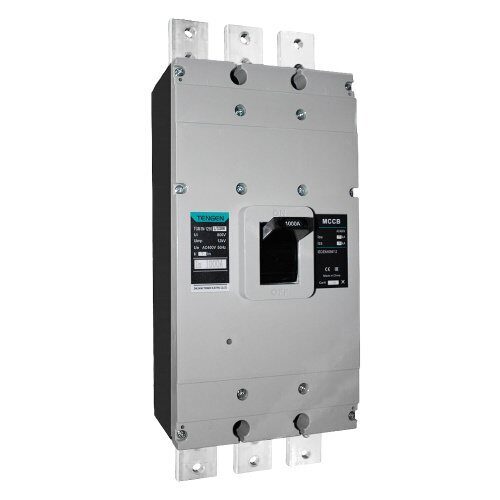 Выключатель автоматический TENGEN TGM1N-1250L/3300, 3P, 1000A, 415VAC, 80kA, Ii=7In, тип TМ (TEN212617)