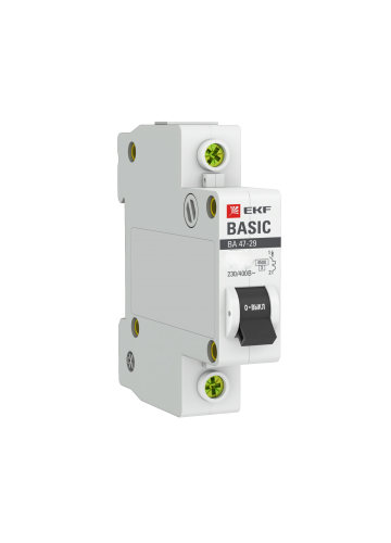 Автоматический выключатель EKF Basic 1P 32А (C) 4,5kA ВА 47-29 (mcb4729-1-32C)