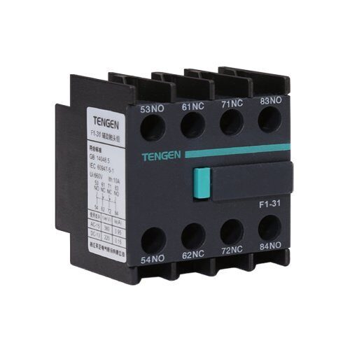 Блок-контакт вспом. TENGEN F1-31, 3NO+1NC, фронтальный монтаж, для TGC1, TGCA (TEN420406)