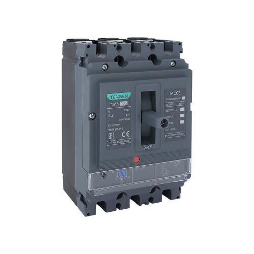 Выключатель автоматический TENGEN TEM7-125L/3300, 3P, 16A, 415VAC, 50kA, Ir=0.8_1.0In, Ii=10In, тип ТМ регулируемый (TEN216001)