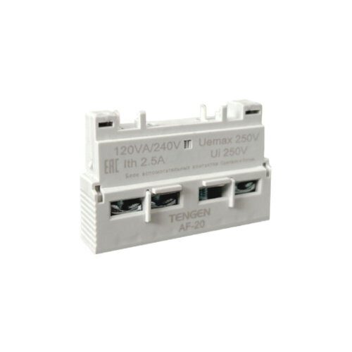 Блок-контакт вспом. TENGEN TGD1-32 AF-20, 2NO, фронтальный монтаж, для TGD1-32 (TEN490036)