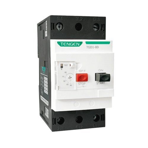 Выключатель автоматический TENGEN TGD1-80, 3P, 80A, 15kA, It=56_80A, Ie=1120A, 37kW, CLASS 10, обрыв L (TEN490019) Выключатель автоматический TENGEN TGD1-80, 3P, 80A, 15kA, It=56_80A, Ie=1120A, 37kW, CLASS 10, обрыв L (TEN490019)