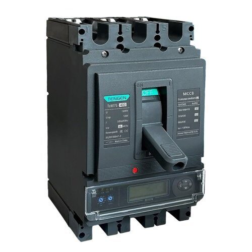 Выключатель автоматический TENGEN TEM7E-400H/3300, 3P, 400A, 415VAC, 100kA, тип E4 (LCD, MODBUS RTU) (TEN215140)