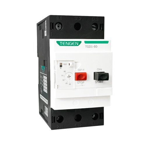 Выключатель автоматический TENGEN TGD1-80, 3P, 40A, 15kA, It=25_40A, Ie=560A, 18.5kW, CLASS 10, обрыв L (TEN490017)